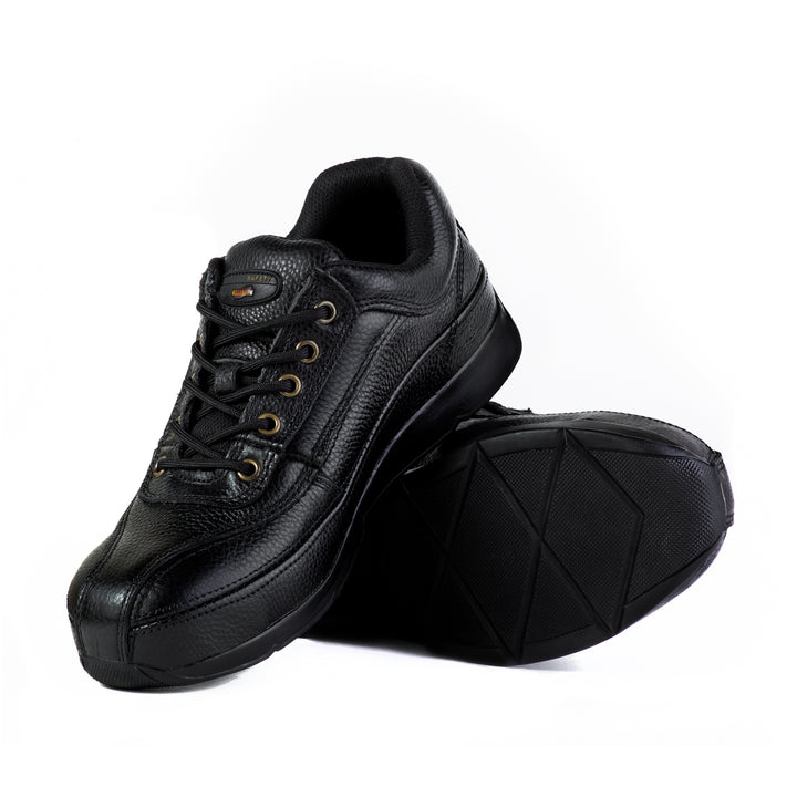Shelter SH707S Industrial Safety Shoes with Steel Toe, Protection, and Comfort - Black
