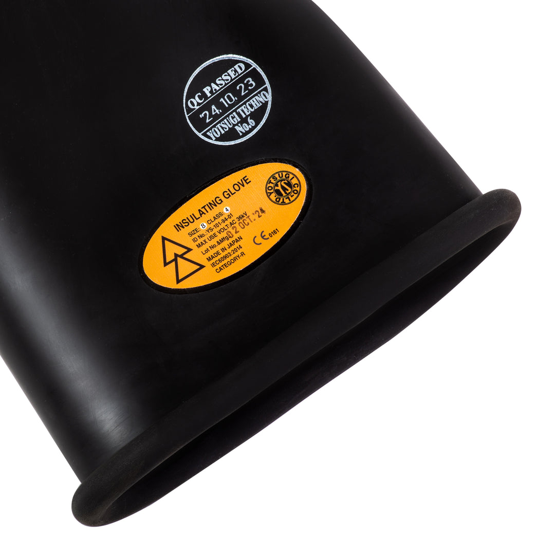 YOTSUGI Insulating Safety Glove Label – Class 4 (Black)