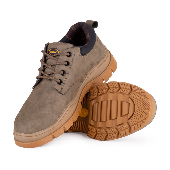 SHELTER SH-691 Lightweight Safety Shoes with Flyknit Upper, Rubber Sole, Composite Toe Cap, Breathable Mesh Lining