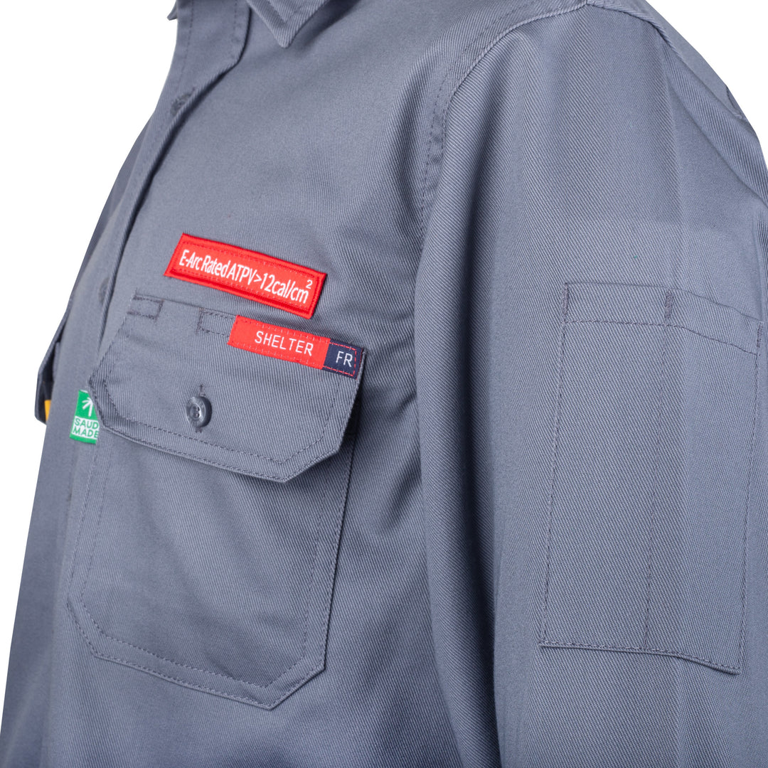Shelter Jaguar 12 CAL FR Shirt with CAT 2, 88/12 Cotton-Nylon, NFPA 70E and NFPA 2112 Certified