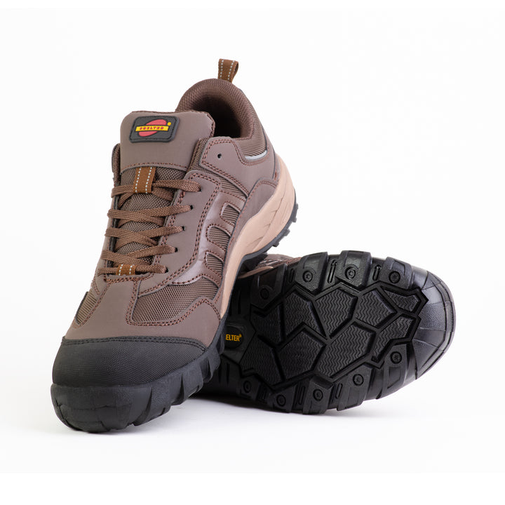 Shelter SH908 Industrial Safety Shoes for Men Lightweight Work Shoes with Composite Toe, Kevlar Insole, Breathable Mesh Lining & Slip-Resistant Sole