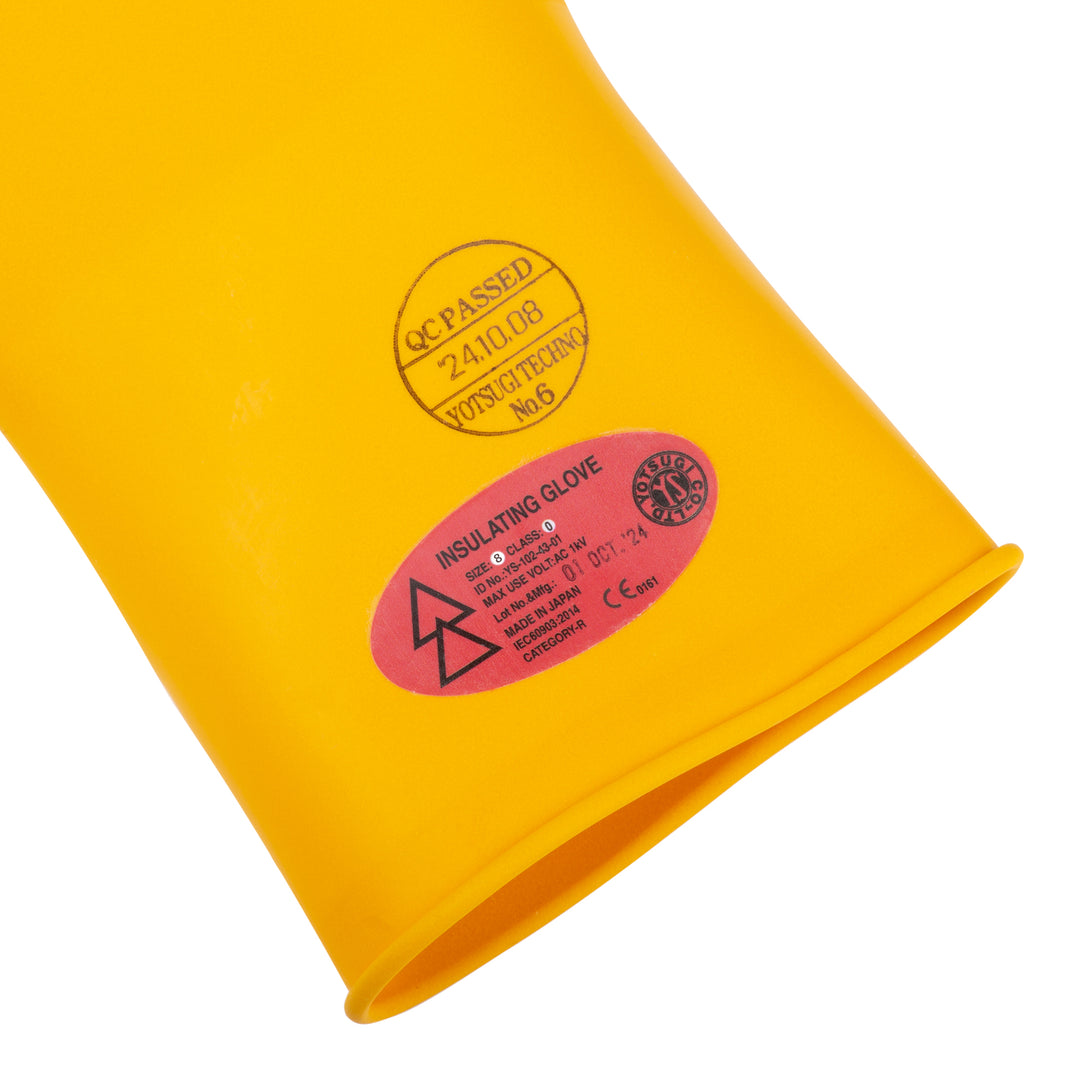 YOTSUGI Electrical Insulating Gloves 1kV Protection - Class 0