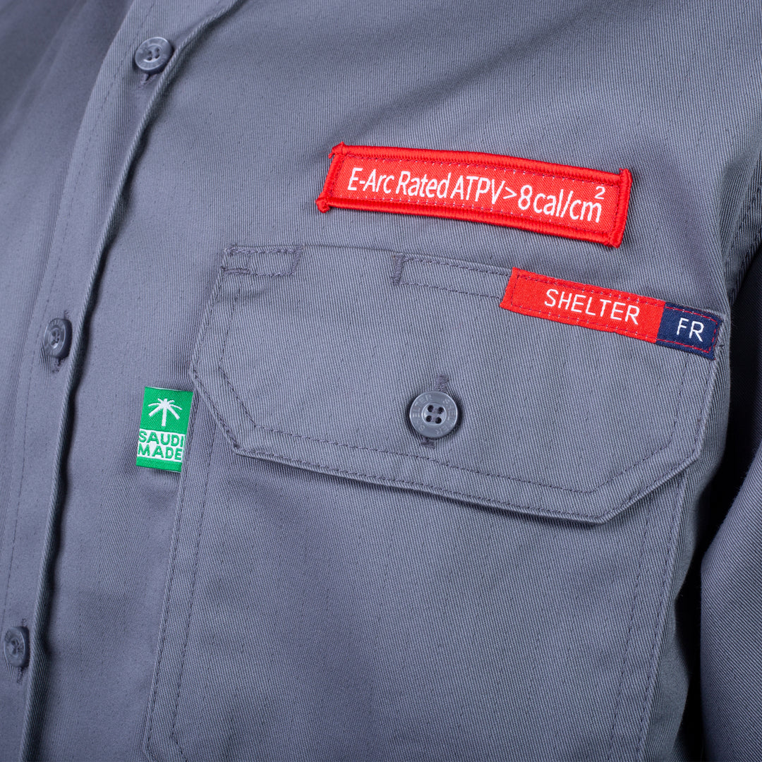 Shelter Leopard 600 FR CAT 2 Shirt with 100% Cotton and ATPV 8 CAL, NFPA 70E & ASTM Certified Workwear