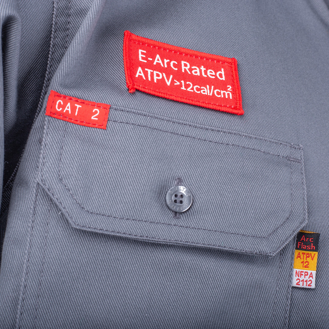 Shelter Jaguar 12 CAL FR Shirt with CAT 2, 88/12 Cotton-Nylon, NFPA 70E and NFPA 2112 Certified