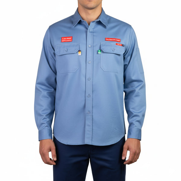 Shelter Jaguar 12 CAL FR Shirt with CAT 2, 88/12 Cotton-Nylon, NFPA 70E and NFPA 2112 Certified