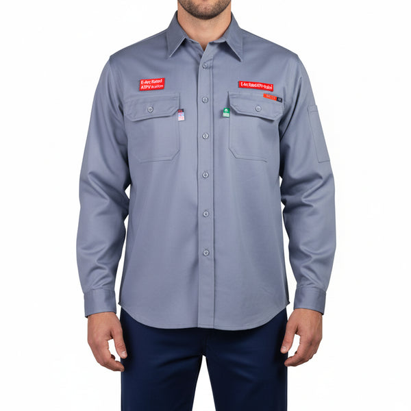 Shelter Leopard 600 FR CAT 2 Shirt with 100% Cotton and ATPV 8 CAL, NFPA 70E & ASTM Certified Workwear