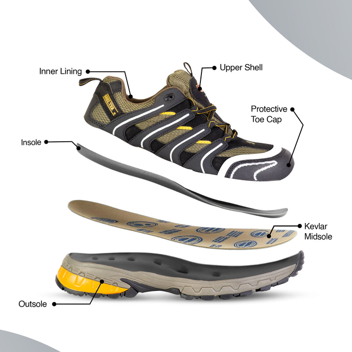 Shelter SH1021 Industrial Safety Shoes with Steel Toe Cap