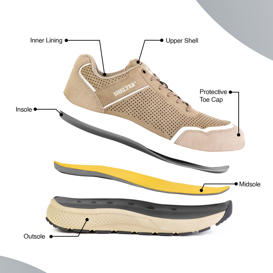 Shelter SH70 Industrial Safety Shoes with Steel Toe and Reliable Protection