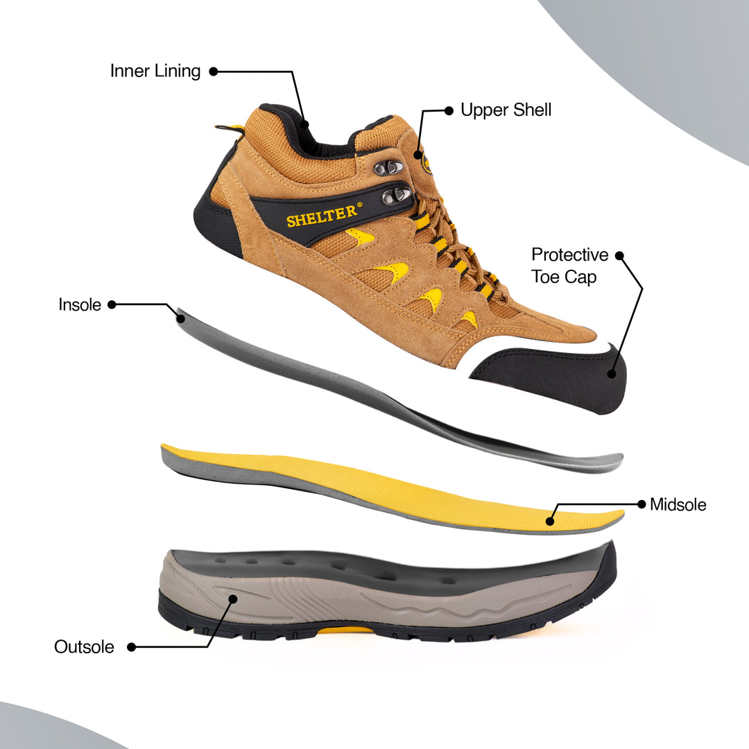 Shelter SH312 Industrial Safety Shoes with Steel Toe