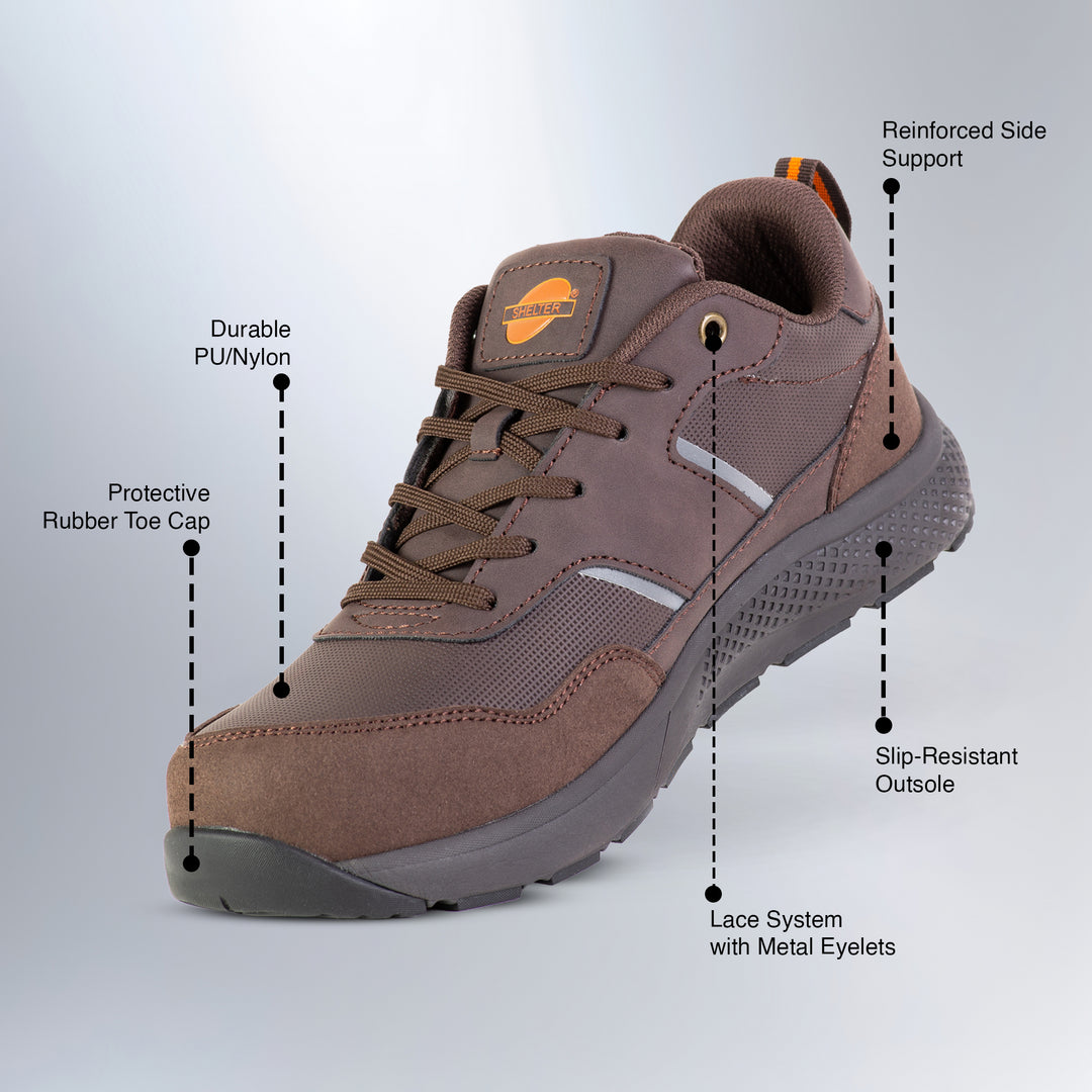 Shelter SH68 Industrial Safety Shoes with Steel Toe and EVA/Rubber Sole