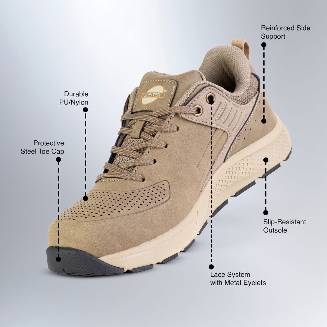 Shelter SH69 Industrial Safety Shoes with Steel Toe and EVA/Rubber Sole
