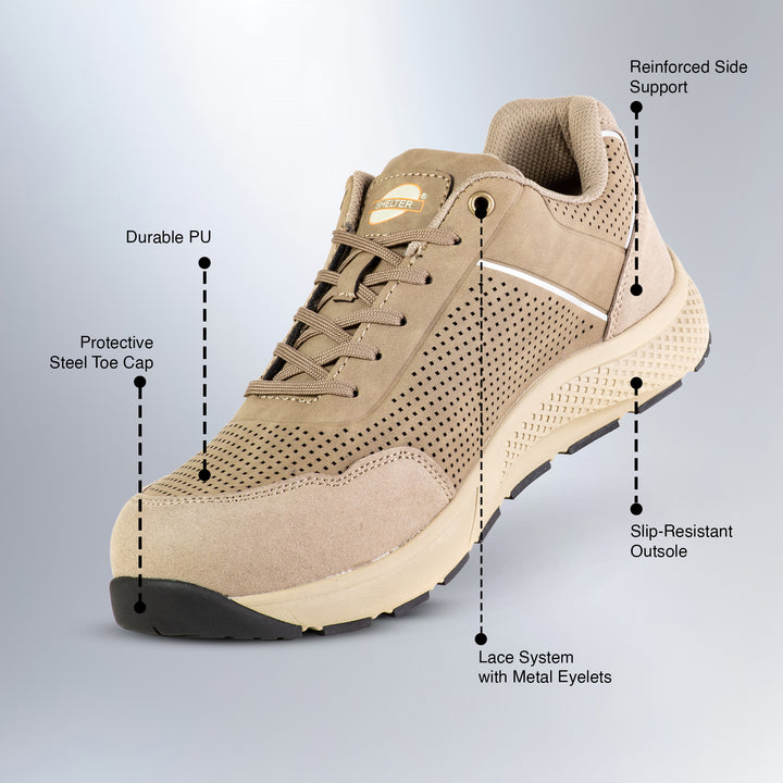 Shelter SH70 Industrial Safety Shoes with Steel Toe and Reliable Protection
