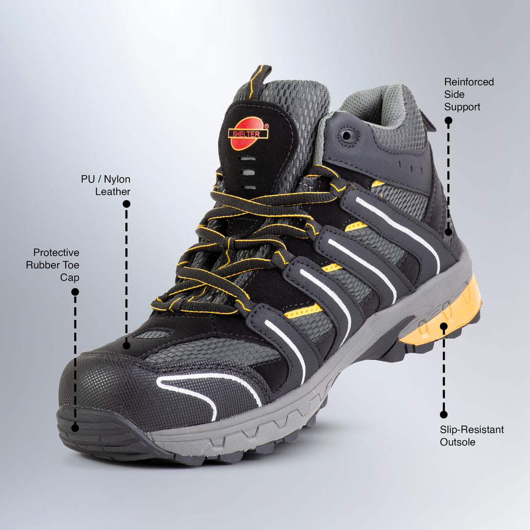 Shelter SH1022 Safety Shoes with EVA/Rubber Sole and Steel Toe Cap