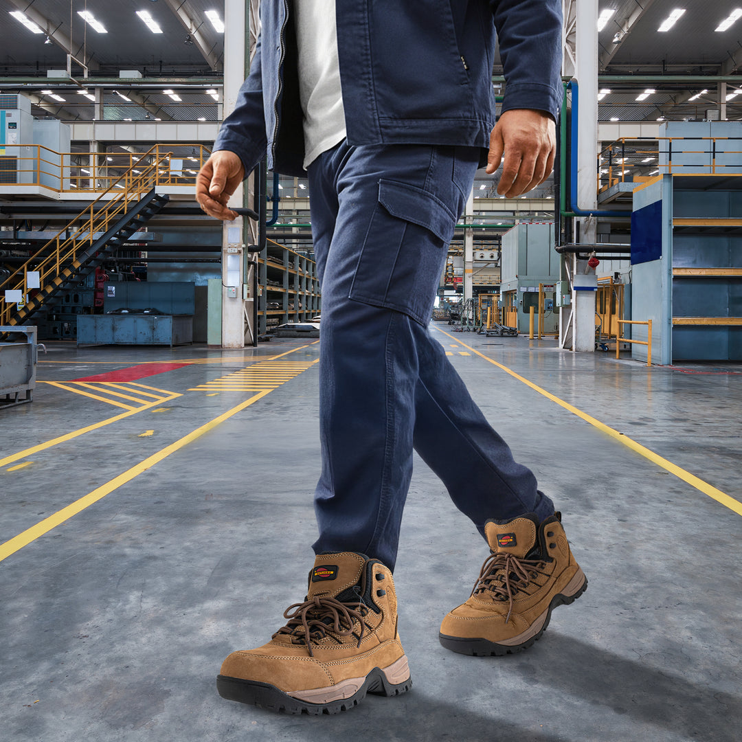 Shelter SH900 Industrial Safety Shoes Lightweight Nubuck Upper with Composite Toe and Kevlar Anti-Puncture Insole