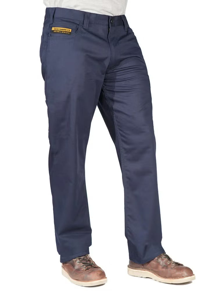 Benchmark FR 2078 Flame Resistant Cat 2 Welding Pants 12 Cal - Navy