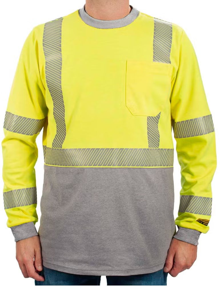 Benchmark FR "Tracer" Cat 2 Hi Visibility Flame Resistant Shirt - 8 Cal